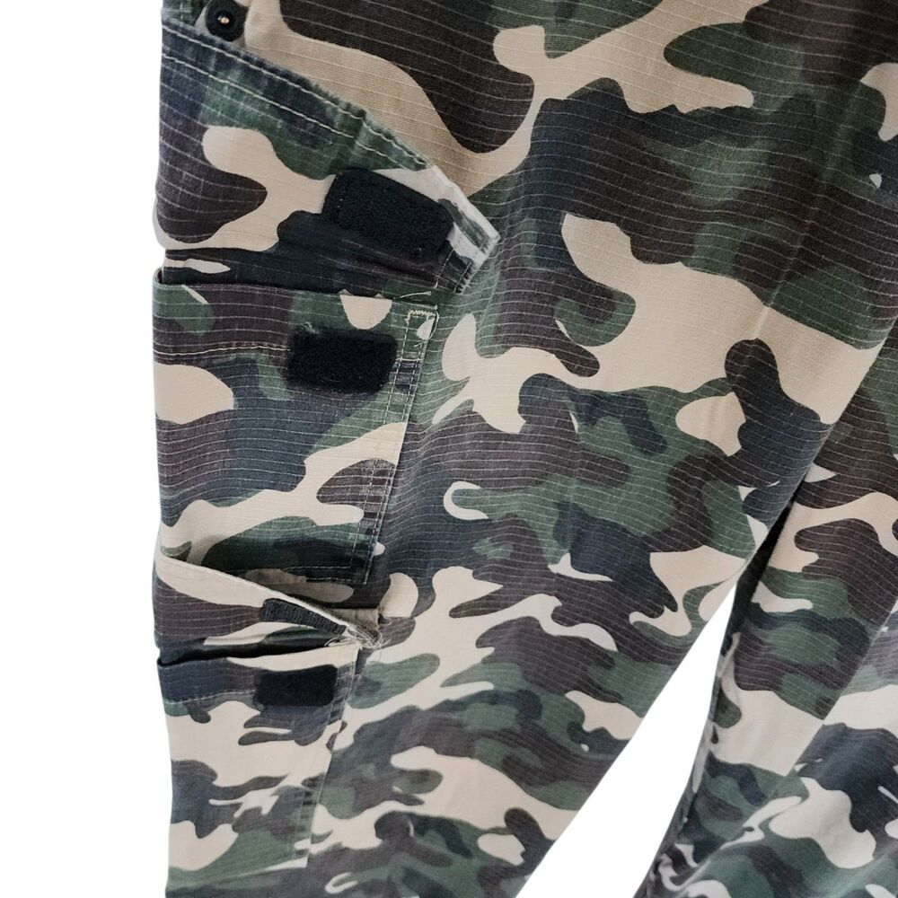 Dogg Supply by Snoop Dogg Mens XL Camo Cargo Pants Ripstop Stretch Elastic Waist - Picture 7 of 16